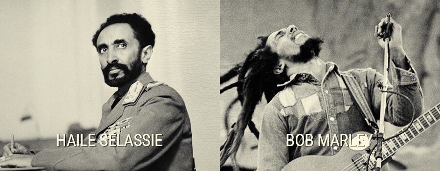 Haile Selassie Et Bob Marley