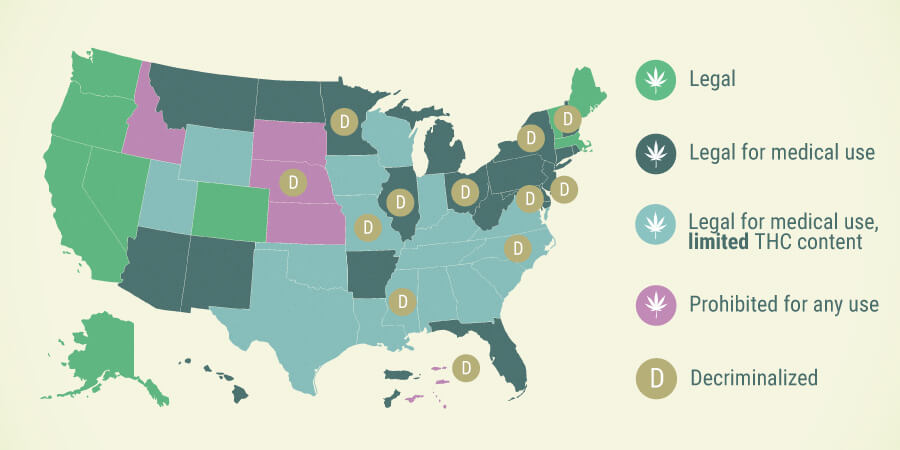 Où Le Cannabis Est-il Légal Aux États-unis?