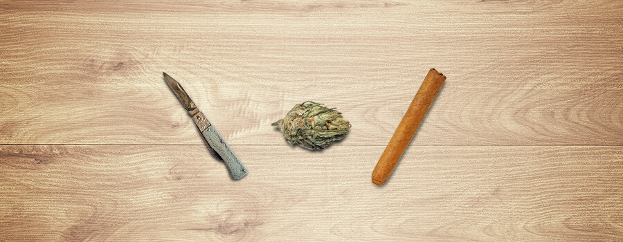 Couteau, Bourgeon Et Cigare Pour Rouler Blunt Couteau, Bourgeon Et Cigare Pour Rouler Blunt