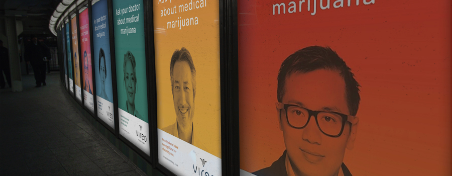 Campagne cannabis métro New York