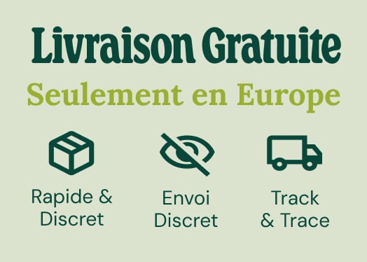 Frais de port gratuits, rapide et discrète!