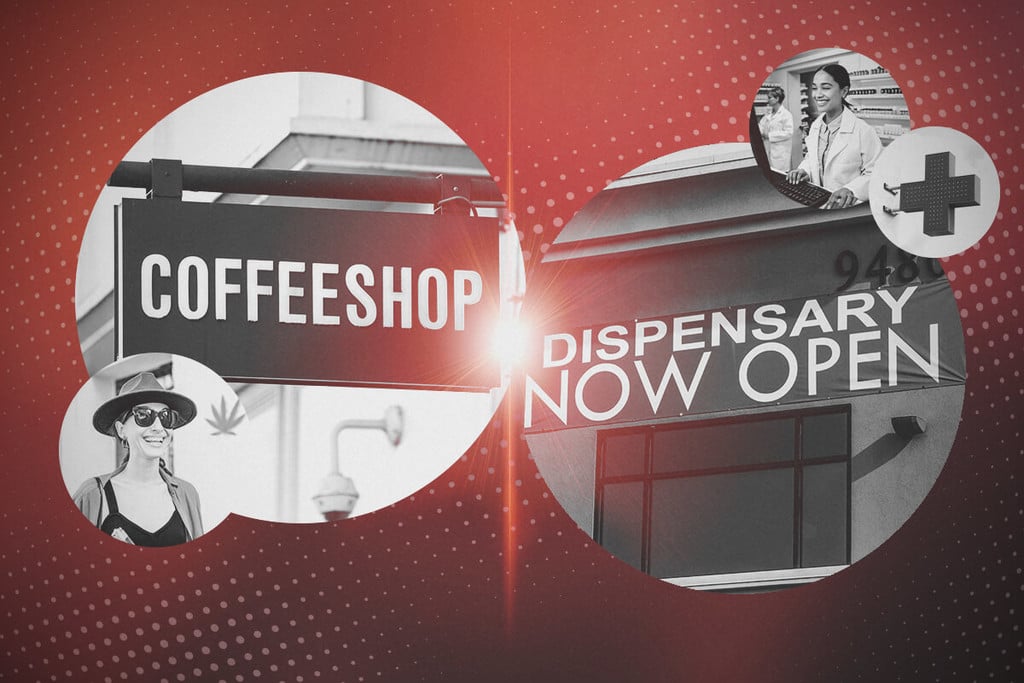 Quelle est la différence entre un coffeeshop et un dispensaire ?