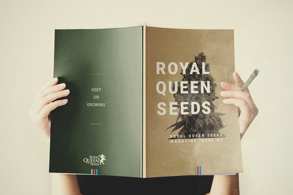 La première édition du magazine Royal Queen Seeds