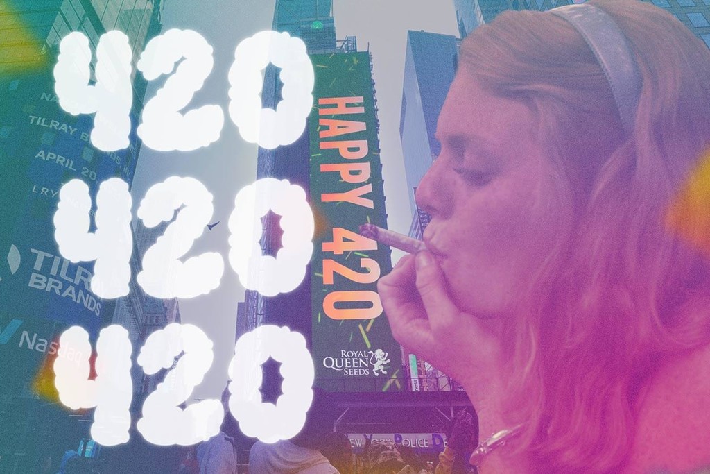 Célébrations du 4/20 de RQS sur Times Square