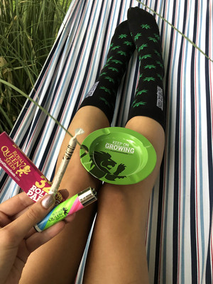 Chaussettes feuilles de cannabis RQS Chaussettes feuilles de cannabis RQS